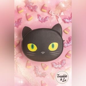 Mad Engine Black Kitty Cat Crossbody Bag New With Tags